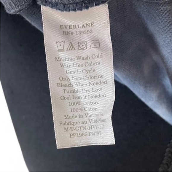 Everlane Men's Short Sleeve Blue Tie-Dye 100% Cotton Tee Sz. XL - Picture 6 of 6